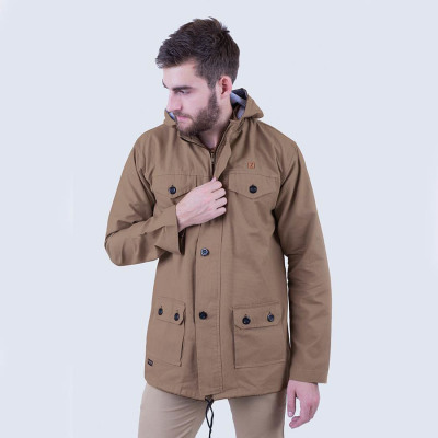 Jaket Parka Edward Canvas Coffee