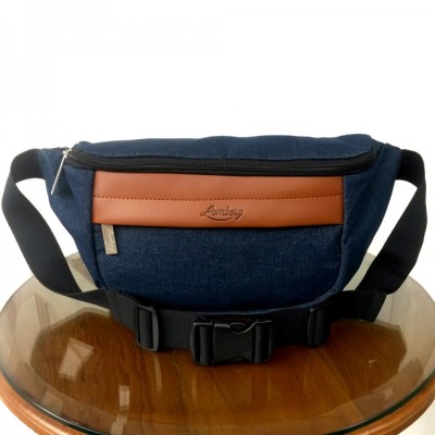 Tas Hip Bag Navy Denim