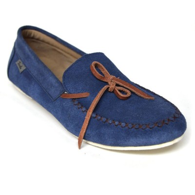 Sepatu Slipon Suede Wanita Plymouth Navy