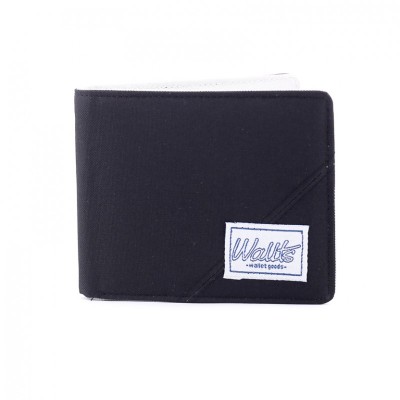 Canvas Bifold Wallet Leeds Black Grey