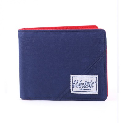 Dompet Kanvas Bifold Wallet Neath Navy Red