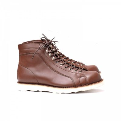 Sepatu boots kulit coklat premium pria ares koku brown nos 01