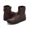 Sepatu kulit boots coklat pria bratta brown